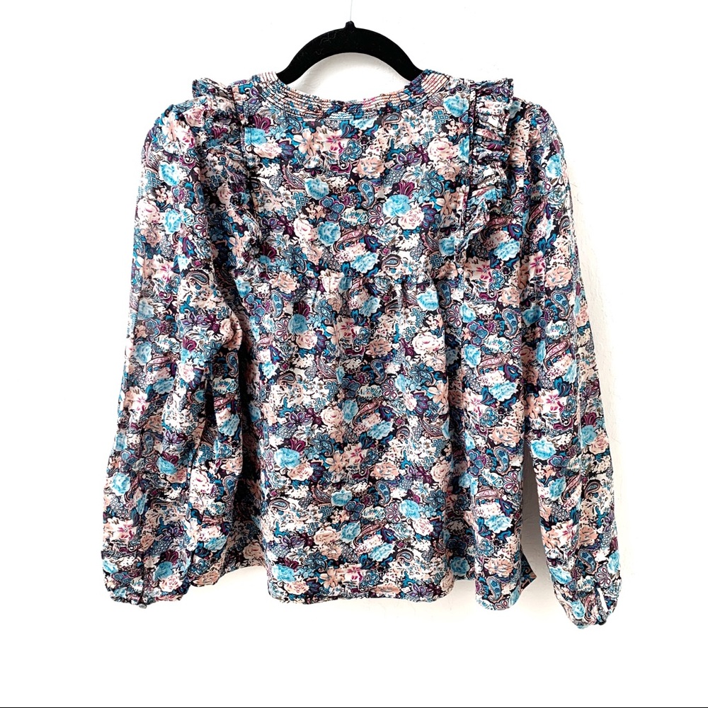 J Crew Ruffle Top - Picture 2 of 8